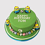 Minion Playing Football Black Forest Cake