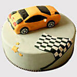 Orange Race Car Butterscotch Cake