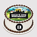 Party Royale Butterscotch Photo Cake