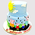 Peppa Pig Family Black Forest Cake