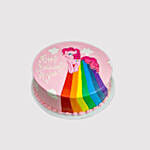 Pinkie Pie Rainbow Power Black Forest Cake