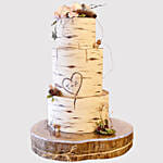 Pretty 3 Layered Engagement Black Forest Cake