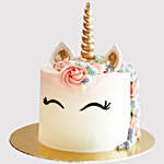 Pretty Unicorn Themed Vanilla Cake