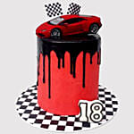 Race Car Black Forest Cake