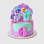 Rainbow Dash and Twilight Sparkle Black Forest Cake