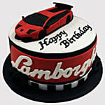 Red Lamborghini Black Forest Cake