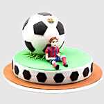 Relaxing Football Player Black Forest Cake