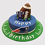 Rugby Ball Themed Truffle Cake