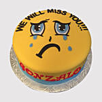 Sad Smiley Miss You Black Forest Cake