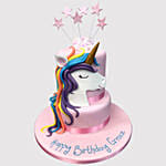 Starry Unicorn Black Forest Cake