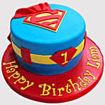 Superman Butterscotch Cake