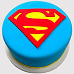 Superman Logo Butterscotch Cake