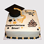 UCF Graduation Vanilla Cake