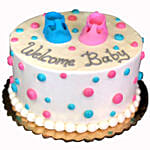 Welcome Baby Cream Cake Black Forest