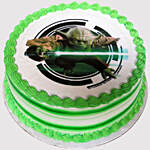 Yoda Vanilla Photo Cake