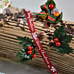 Poinsettia Plant Combo with Log Cake