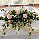 Rose With Astible & Orchid Table Arrangement