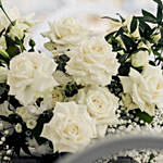 White Floral Delight Table Arrangement