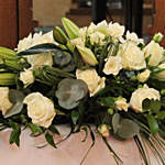 White Roses & Lilies Table Arrangement