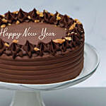 Happy New Year Crunchy Walnut Chocolate Cake