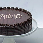Happy New Year Luscious Chocolate Fudge Cake