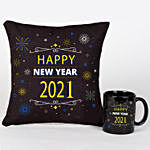 New Year Greetings Mug And Cushion