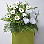 White Gerberas Flower Stand