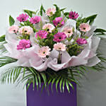 Light N Dark Pink Gerberas Flower Stand