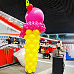 Decorative Ice Cream Balloon Sculpture
