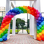 Lovely Spiral Balloon Arch