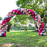 Lovely Spiral Balloon Arch