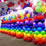 Multicolour Balloon Pillars