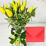 10 Tulips With Greeting Card