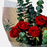 Beautiful 5 Red Roses Bouquet