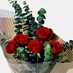 Beautiful 5 Red Roses Bouquet