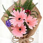 Pink Gerberas Chic Bunch