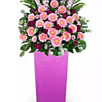 Pink And Purple Flower Stand