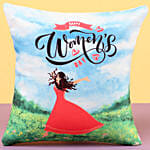 Women Day Greetings Cushion