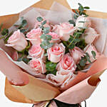 18 Sweet Pink roses With Jacob Creek Wine