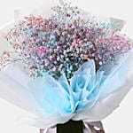 Elegant Gypsophila Bunch With Tesco Rosso Wine