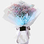 Elegant Gypsophila Bunch With Tesco Rosso Wine