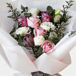 Sweet Desire 10 Flowers Bunch with Cushion