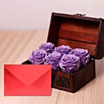 Forever Roses Box With Greeting Card