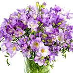 Darling Purple Freesias Vase