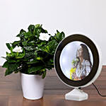 Gardening Jasmine Plant With Personalised Magic Led Mirror