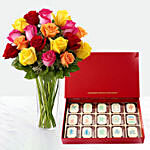 Vivid Roses & Mahjong Chocolate