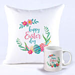 Happy Easter Cushion And Mug Combo
