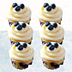 Blueberry Yoghurt Cupcakes- 12 Pcs