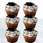 Oreo Cheese Cupcakes- 6 Pcs