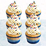 Vanilla Confetti Cupcakes- 12 Pcs